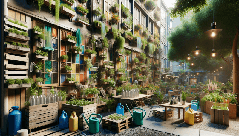 top ways to use recycled materials for urban gardening 4